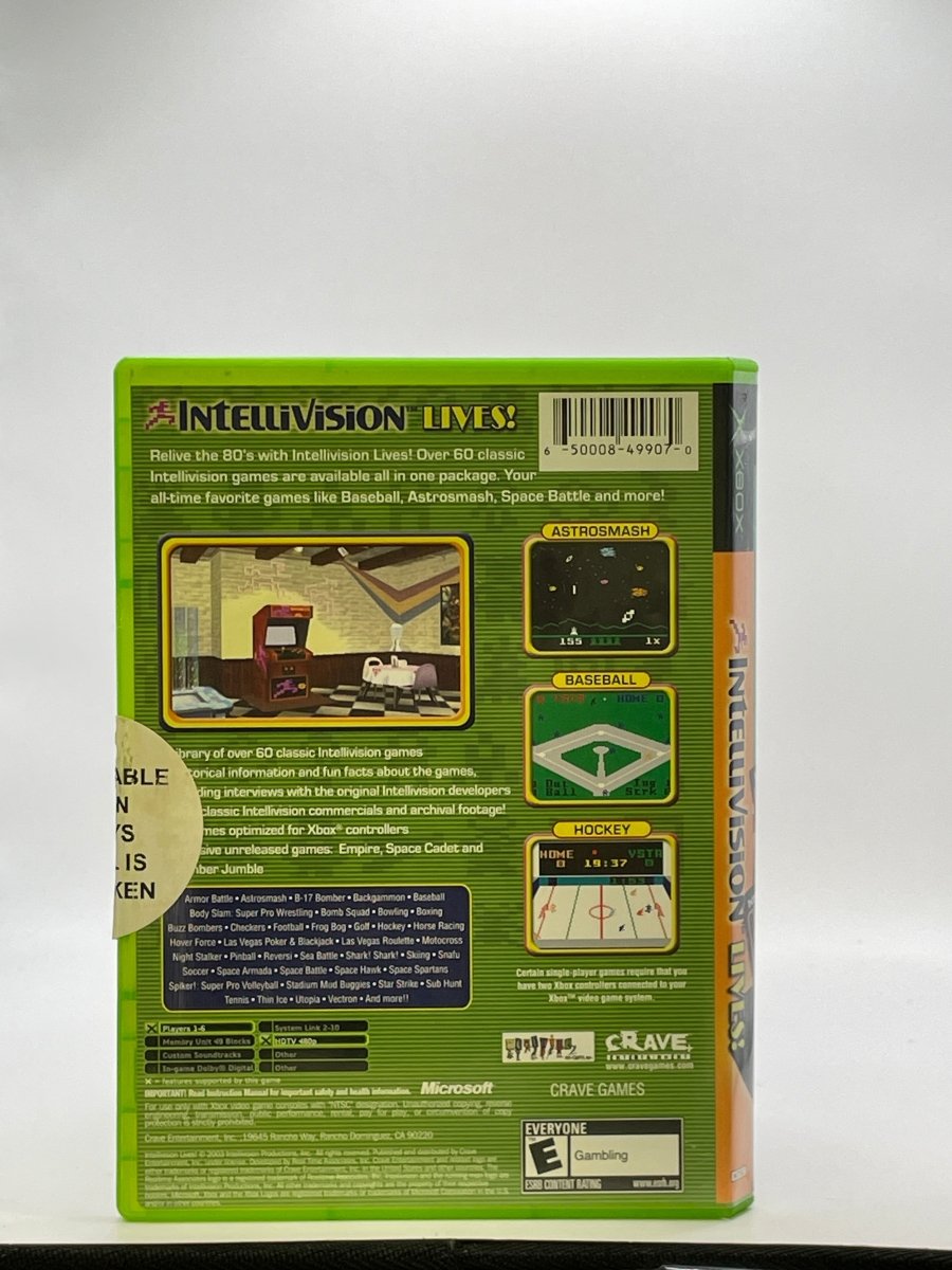 Intellivision Lives CL01 (CIB) Original Xbox
