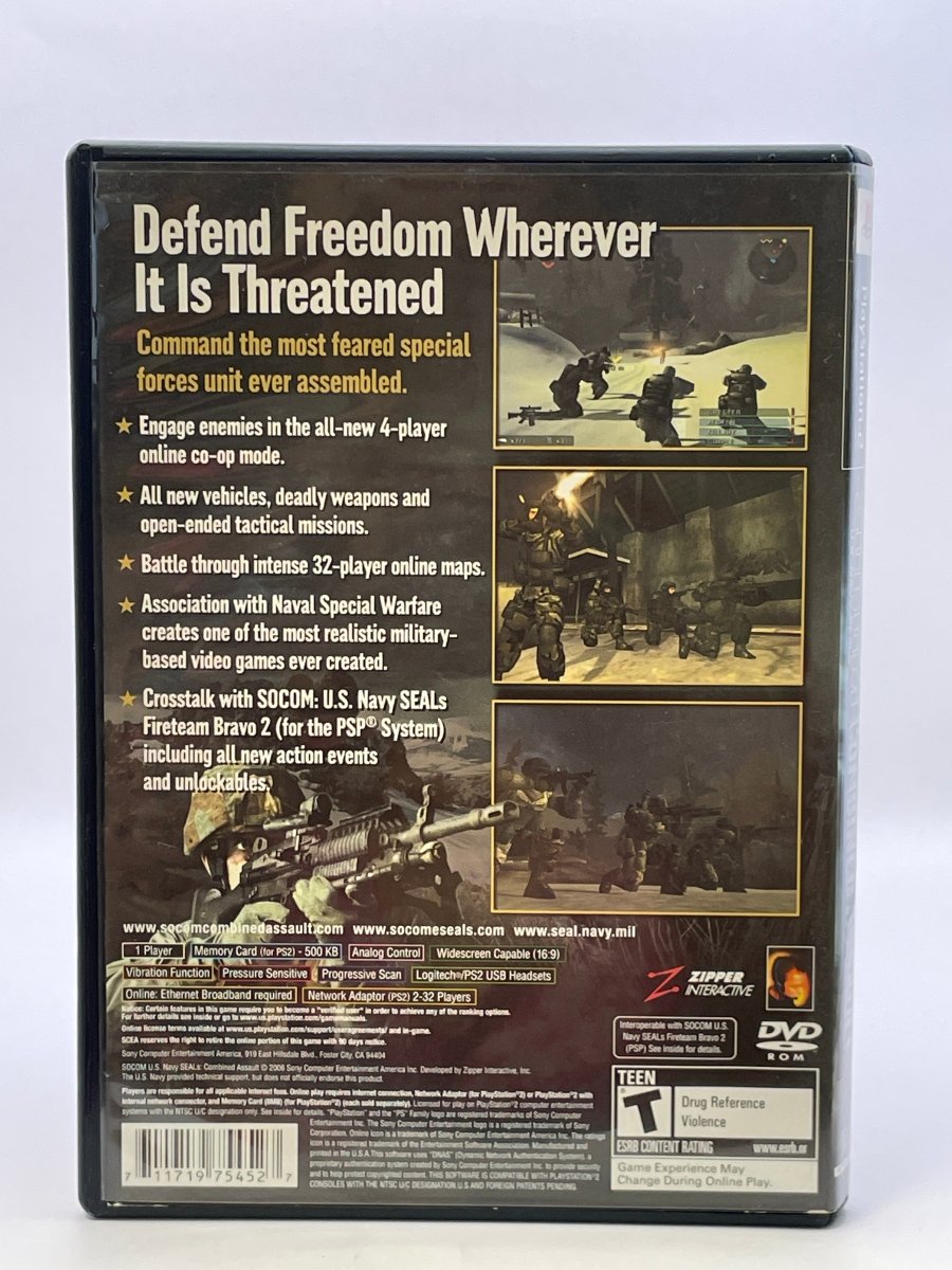 SOCOM US Navy Seals Combined Assault CL03 (CIB) PlayStation 2