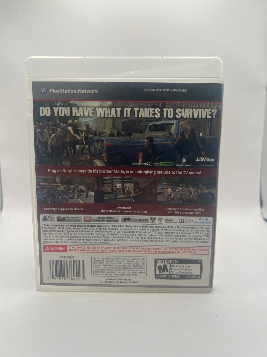 The Walking Dead: Survival Instinct CL04 (CIB) Playstation 3