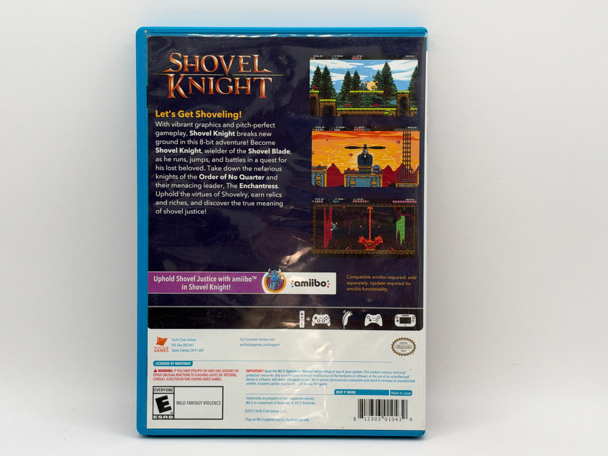 Shovel Knight CL01 (Missing Manual) Nintendo Wii U