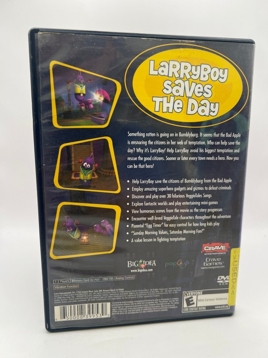 Veggie Tales: LarryBoy and the Bad Apple CL02 (CIB) PlayStation 2