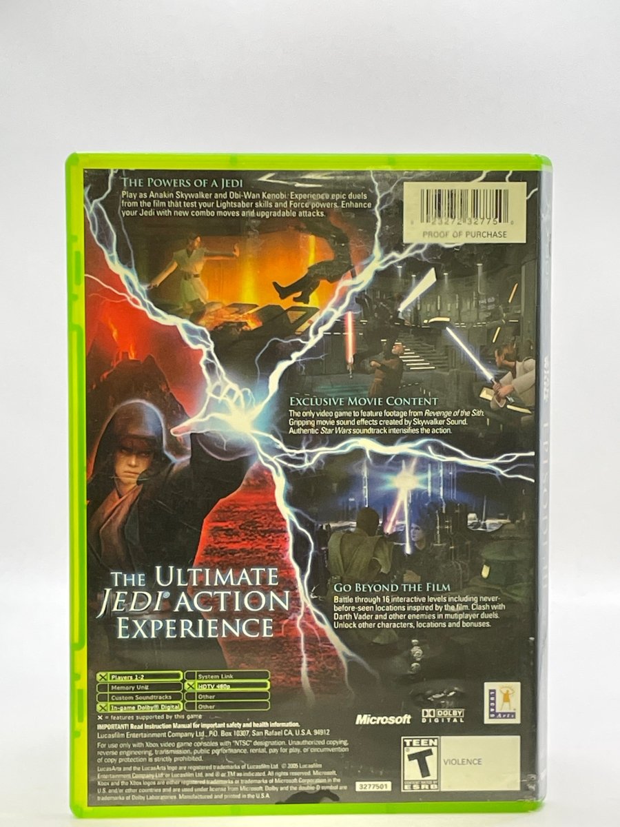 Star Wars Episode III Revenge of the Sith CL01 (CIB) Original Xbox