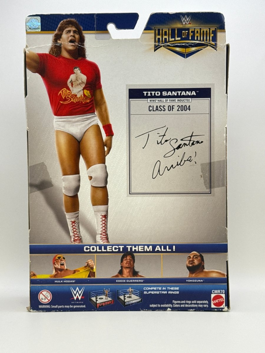 WWE Elite Collection Hall Of Fame Class Of 2004 Tito Santana Signed Action Figure