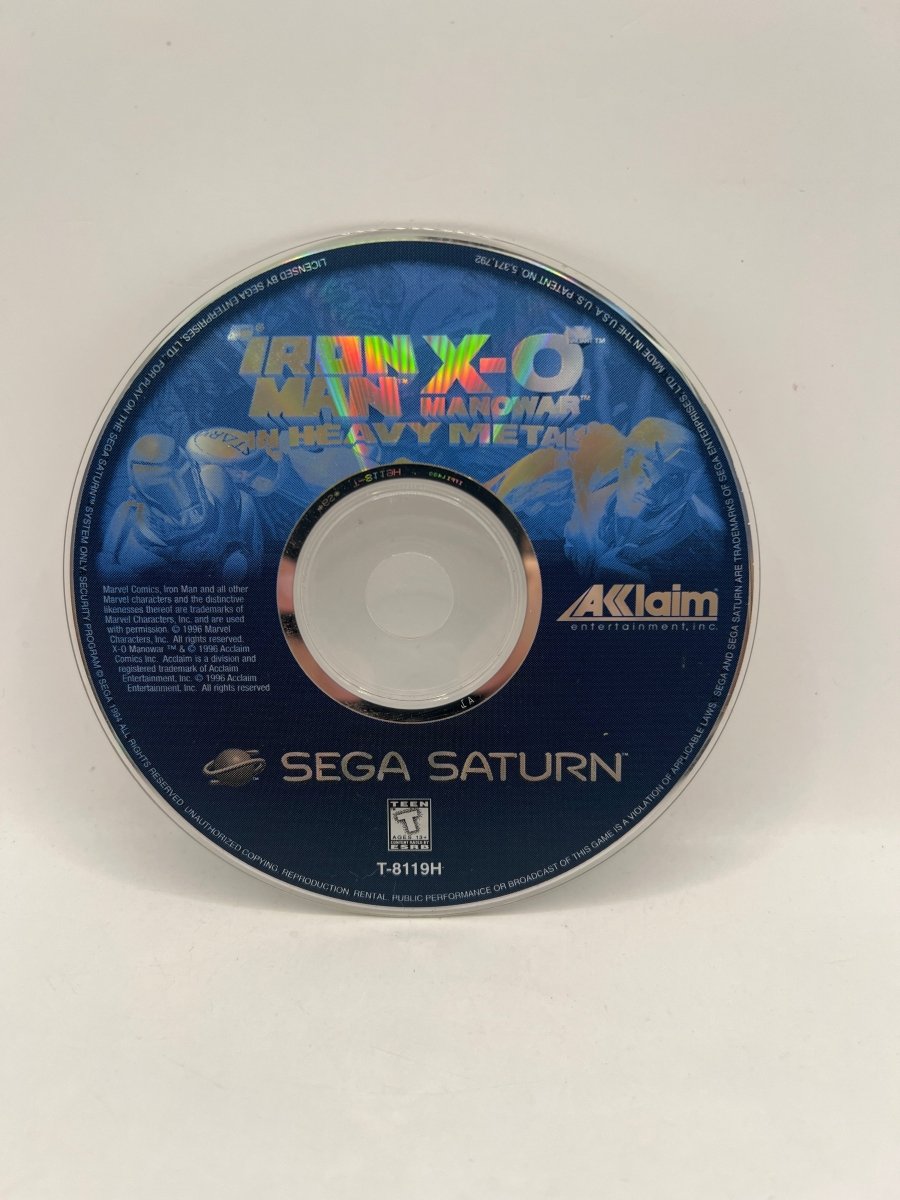 Iron Man X-O Manowar in Heavy Metal CL02 (Disc Only) Sega Saturn