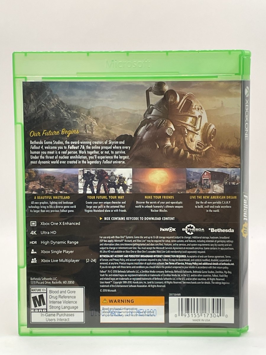 Fallout 76 CL03 (CIB) Xbox One