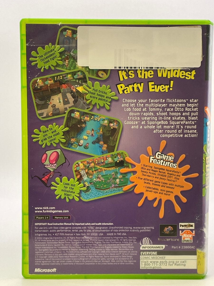 Nickelodeon Party Blast CL01 (Missing Manual) Original Xbox