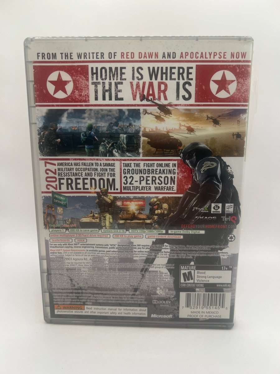 Homefront [Platinum Hits] CL01 (CIB) Xbox 360