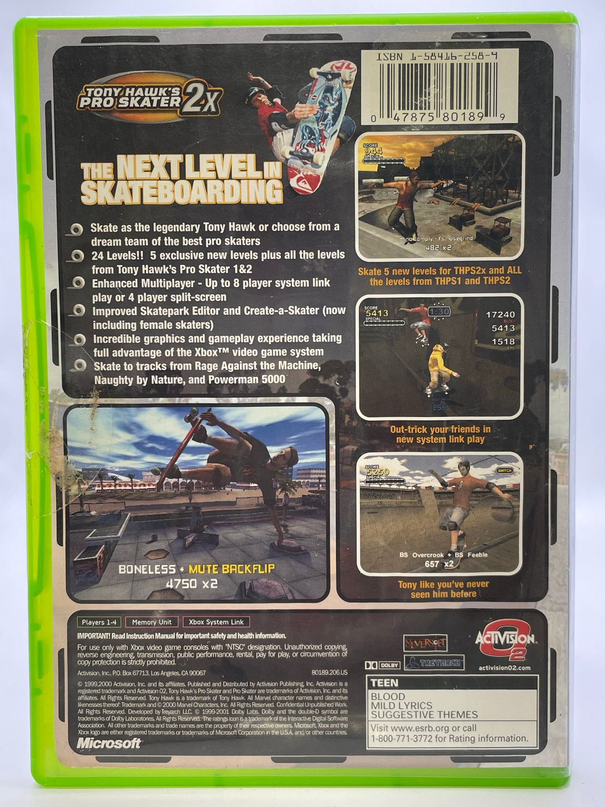 Tony Hawk 2x CL01 (CIB) Original Xbox