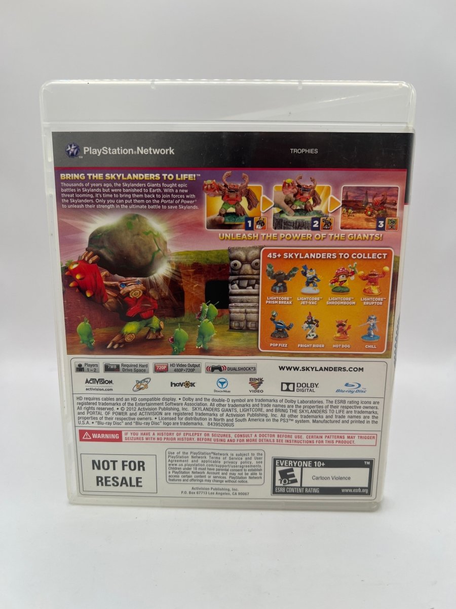 Skylanders Giants [Game Only] CL01 (Missing Manual) Playstation 3