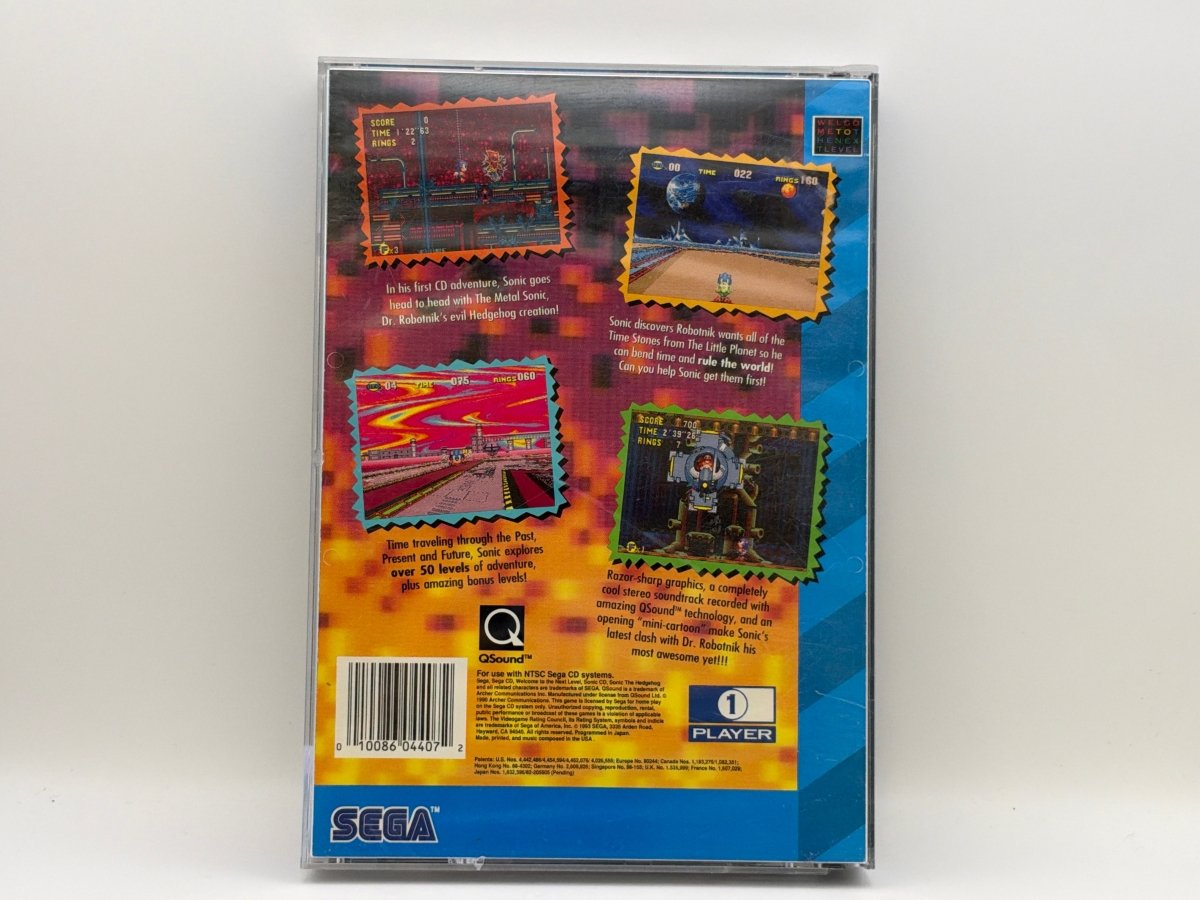 Sonic CD CL01 (CIB) Sega CD