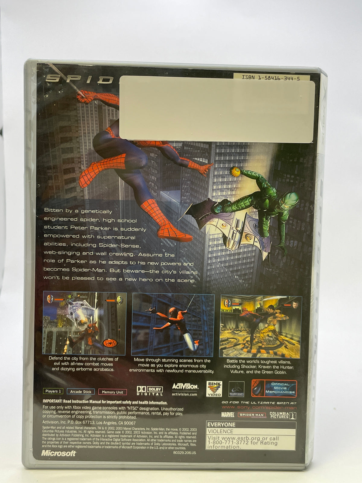 Spiderman [Platinum Hits] CL01 (CIB) Original Xbox