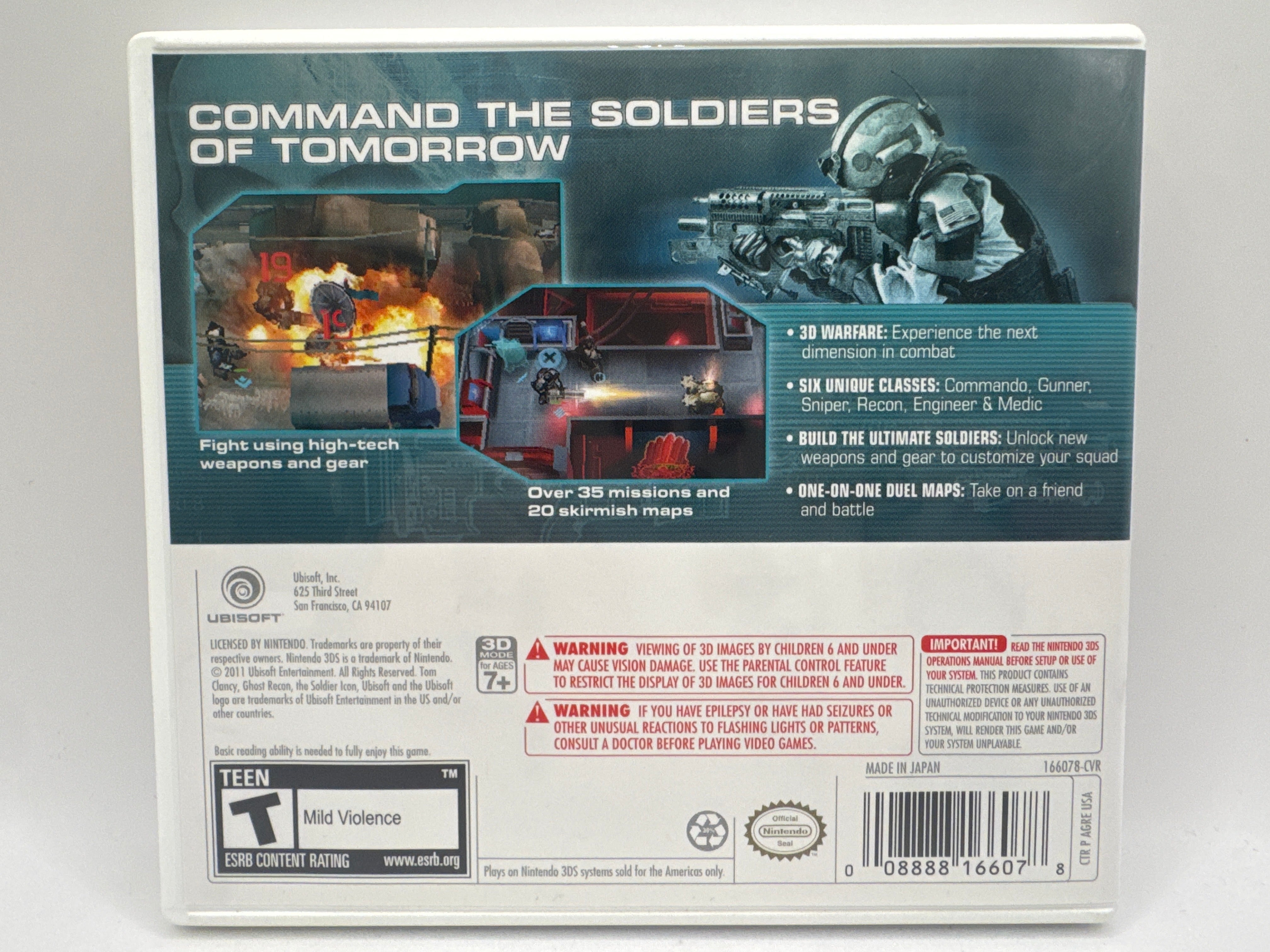 Ghost Recon: Shadow Wars CL01 (CIB) Nintendo 3DS