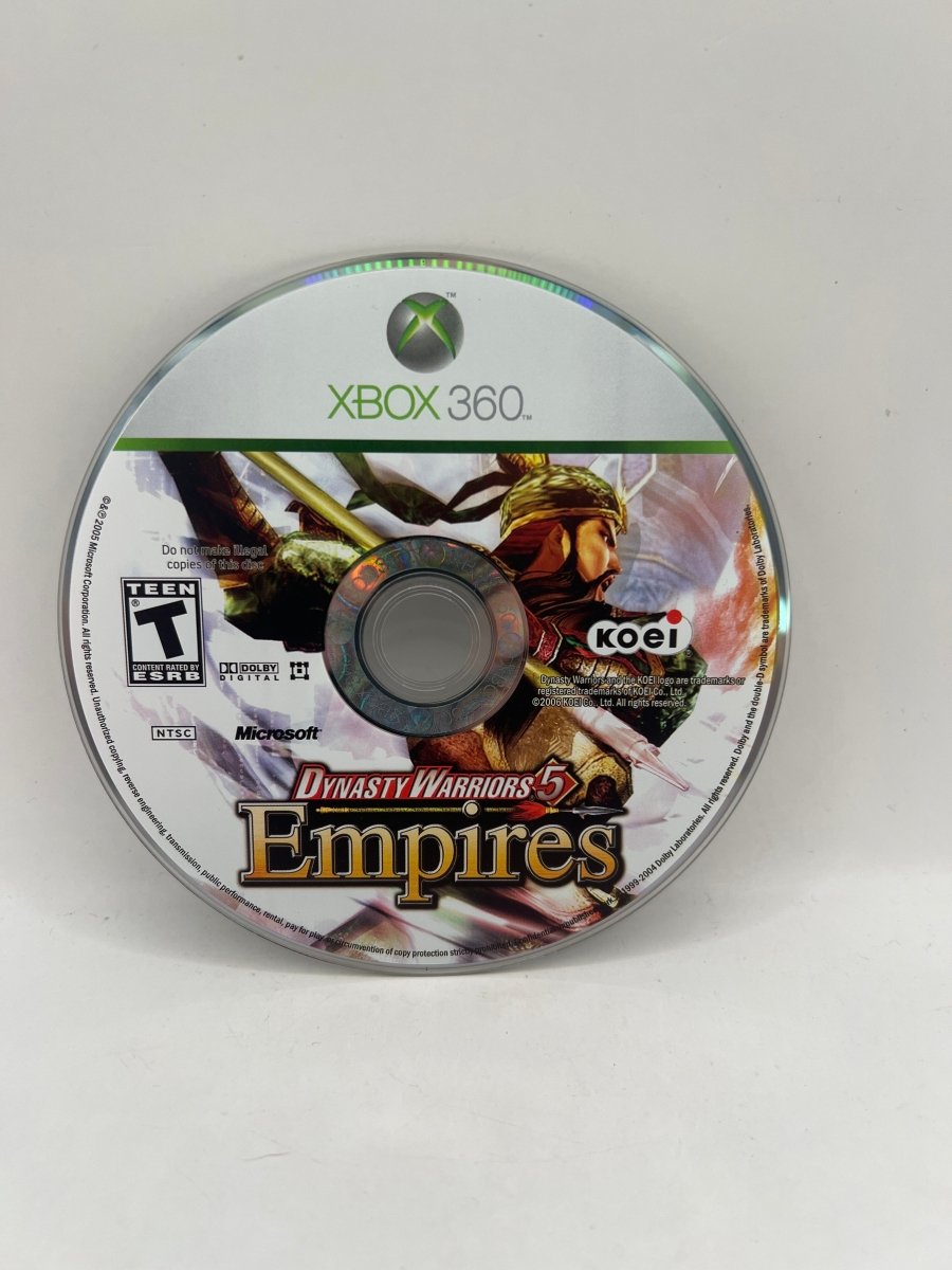 Dynasty Warriors 5 Empires CL01 (Disc Only) Xbox 360