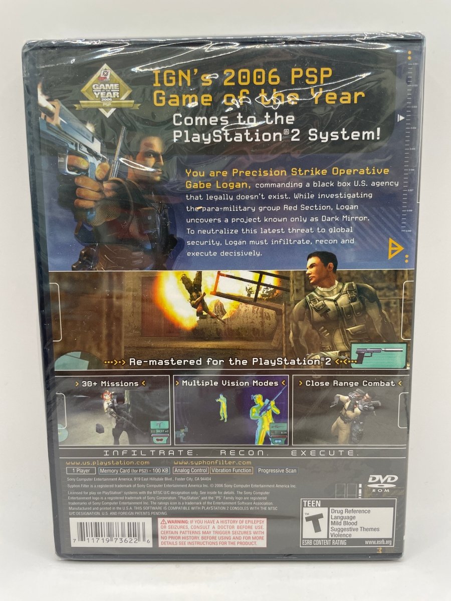 Syphon Filter Dark Mirror CL12 (NEW) PlayStation 2