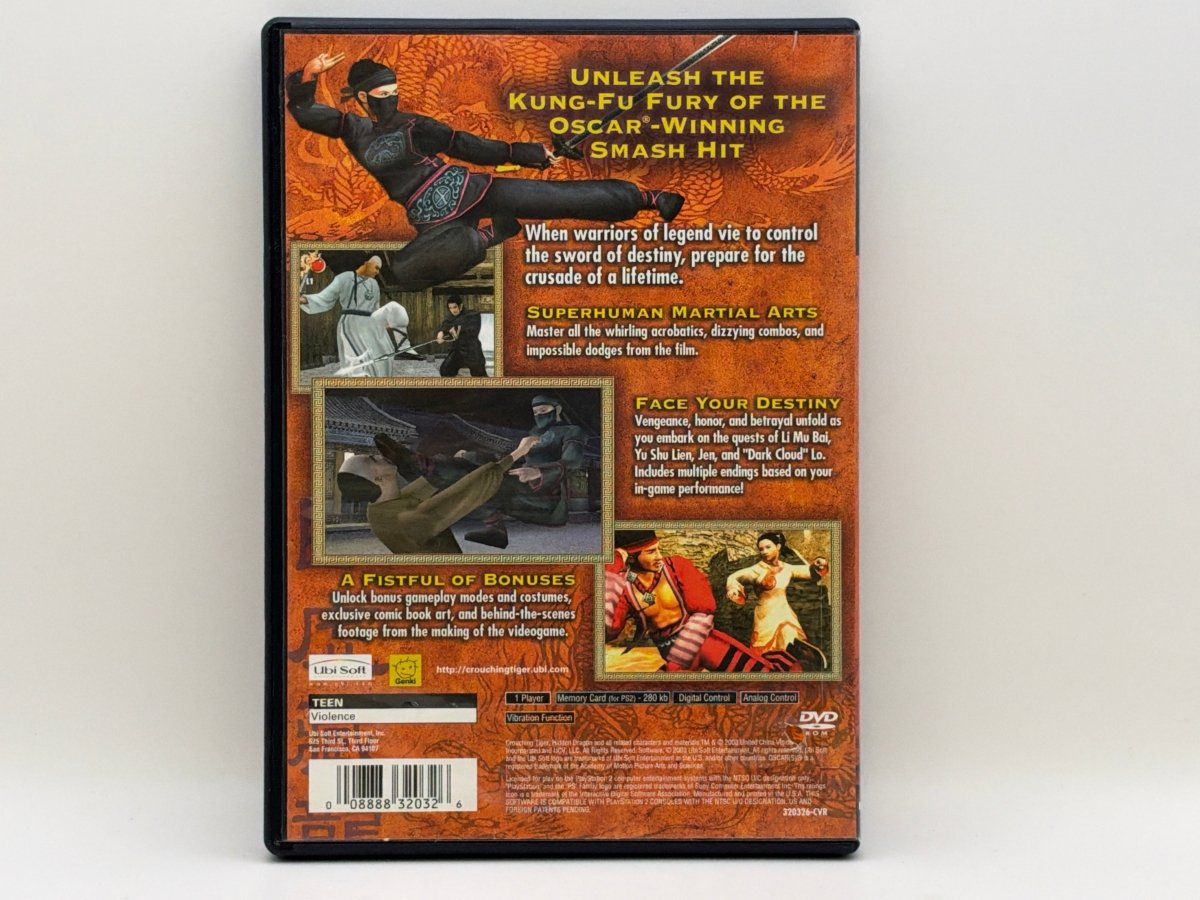 Crouching Tiger Hidden Dragon CL01 (CIB) PlayStation 2