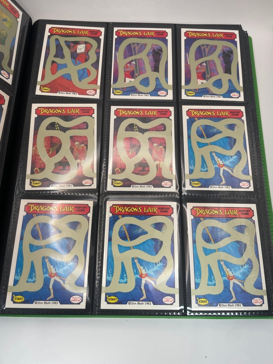 Fleer 1983 & 2024 Cardsmith Dragon's Lair Scratch Off Cards & Stickers Lot