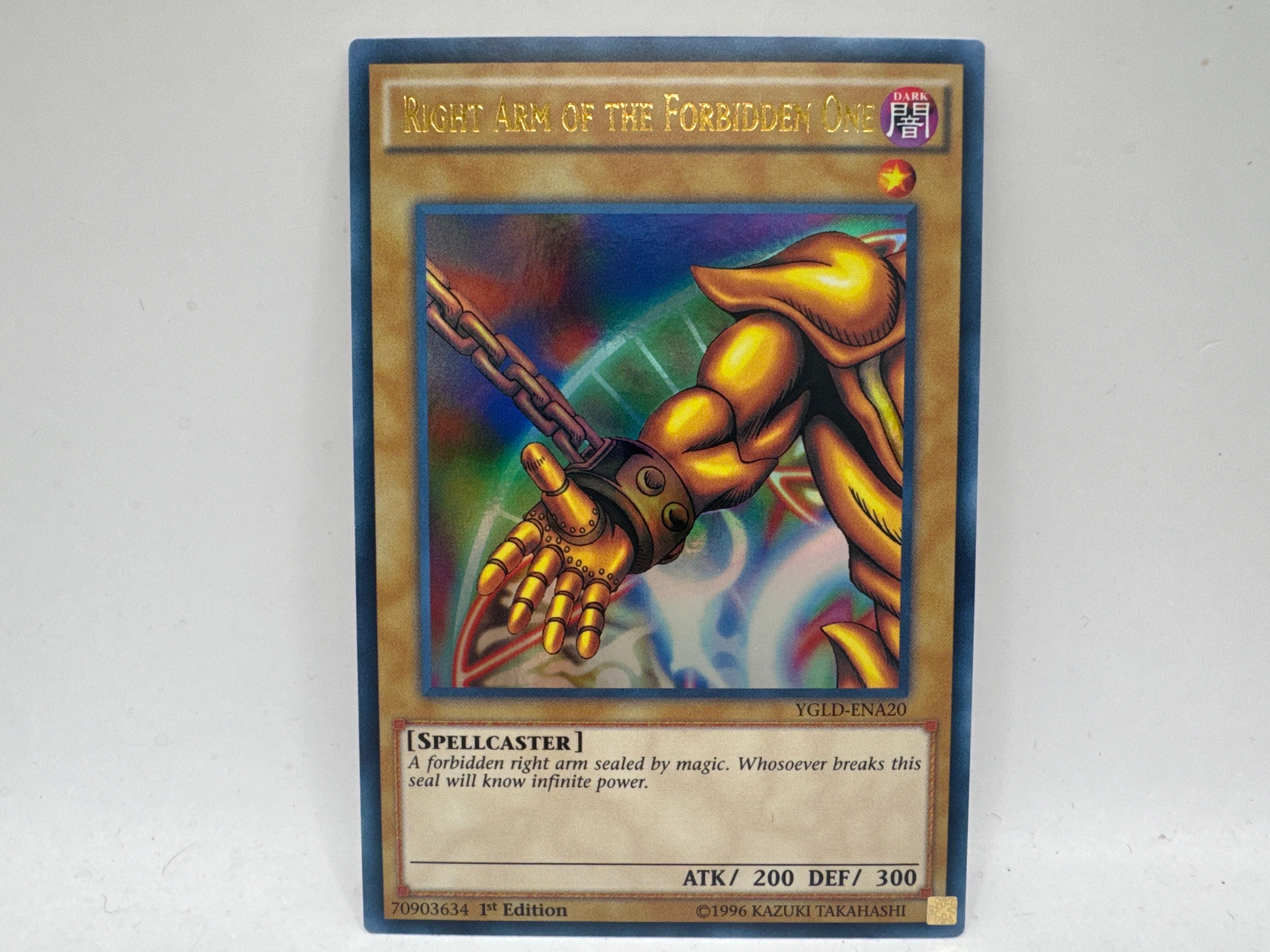 Right Arm of The Forbidden One YGLD-ENA20 1ST Edition (NM) CL01 YuGiOh King of Games: Yugi’s Legendary Decks