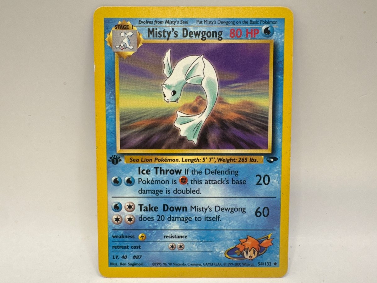 Misty’s Dewgong 054/132 1ST Edition (MP) CL01 Pokemon