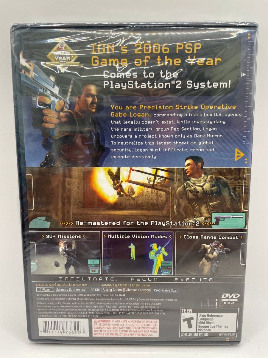 Syphon Filter Dark Mirror CL04 (NEW) PlayStation 2