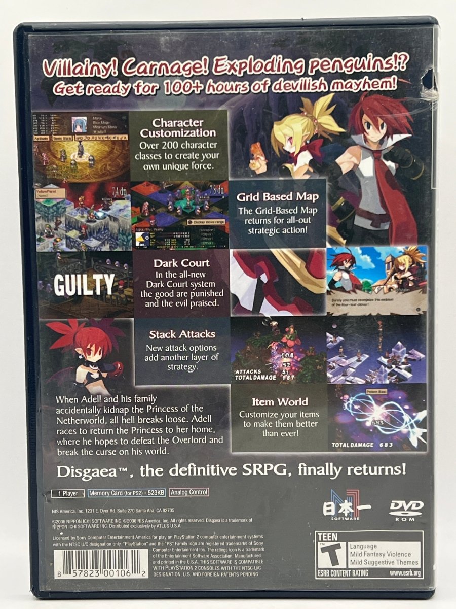 Disgaea 2 Cursed Memories CL01 (CIB) PlayStation 2
