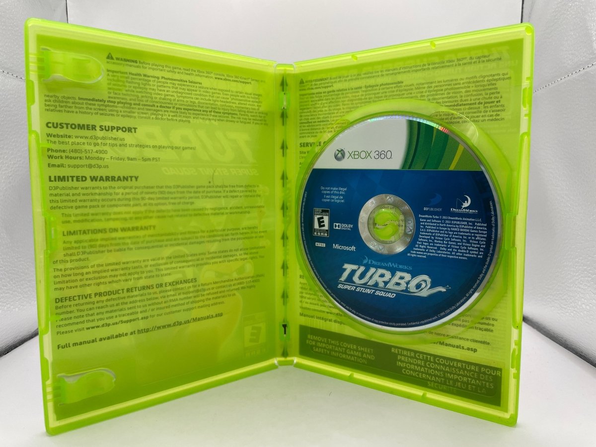 Turbo: Super Stunt Squad CL01 (CIB) Xbox 360