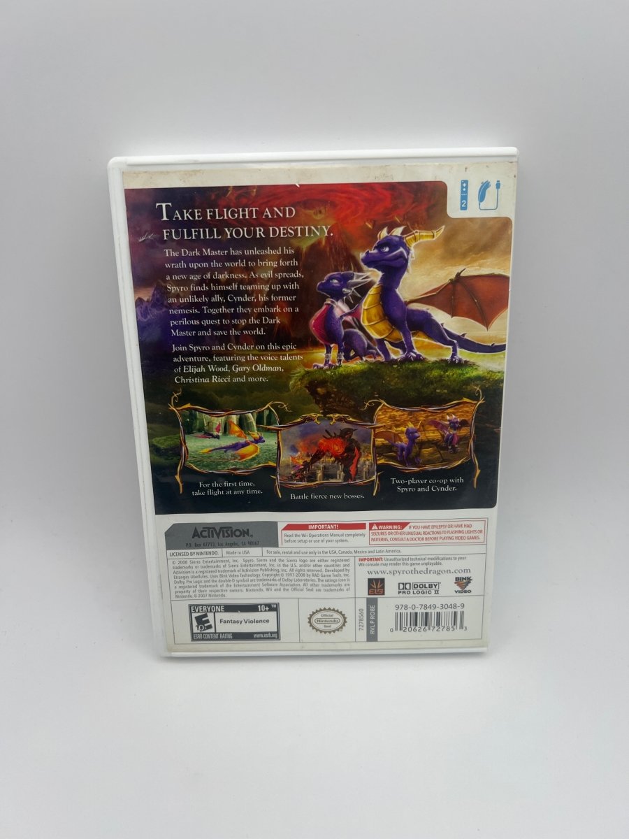 Legend of Spyro: Dawn of the Dragon CL01 (Missing Manual) Nintendo Wii