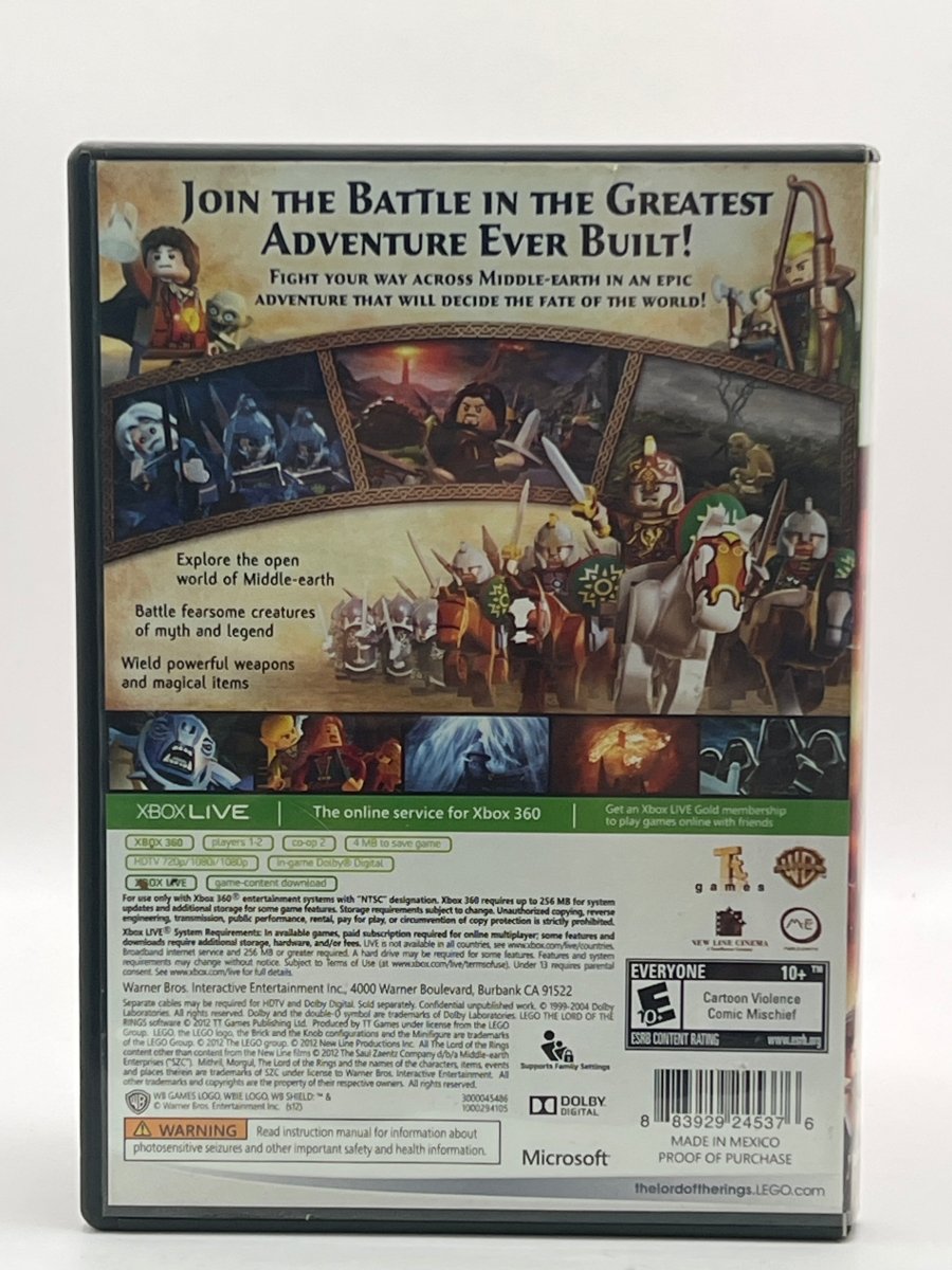 LEGO Lord of the Rings CL01 (CIB) Xbox 360