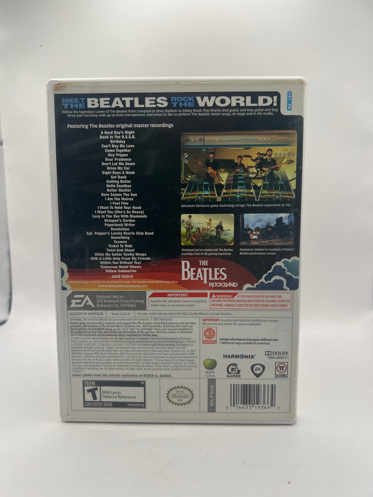 The Beatles: Rock Band CL01 (Missing Manual) Nintendo Wii