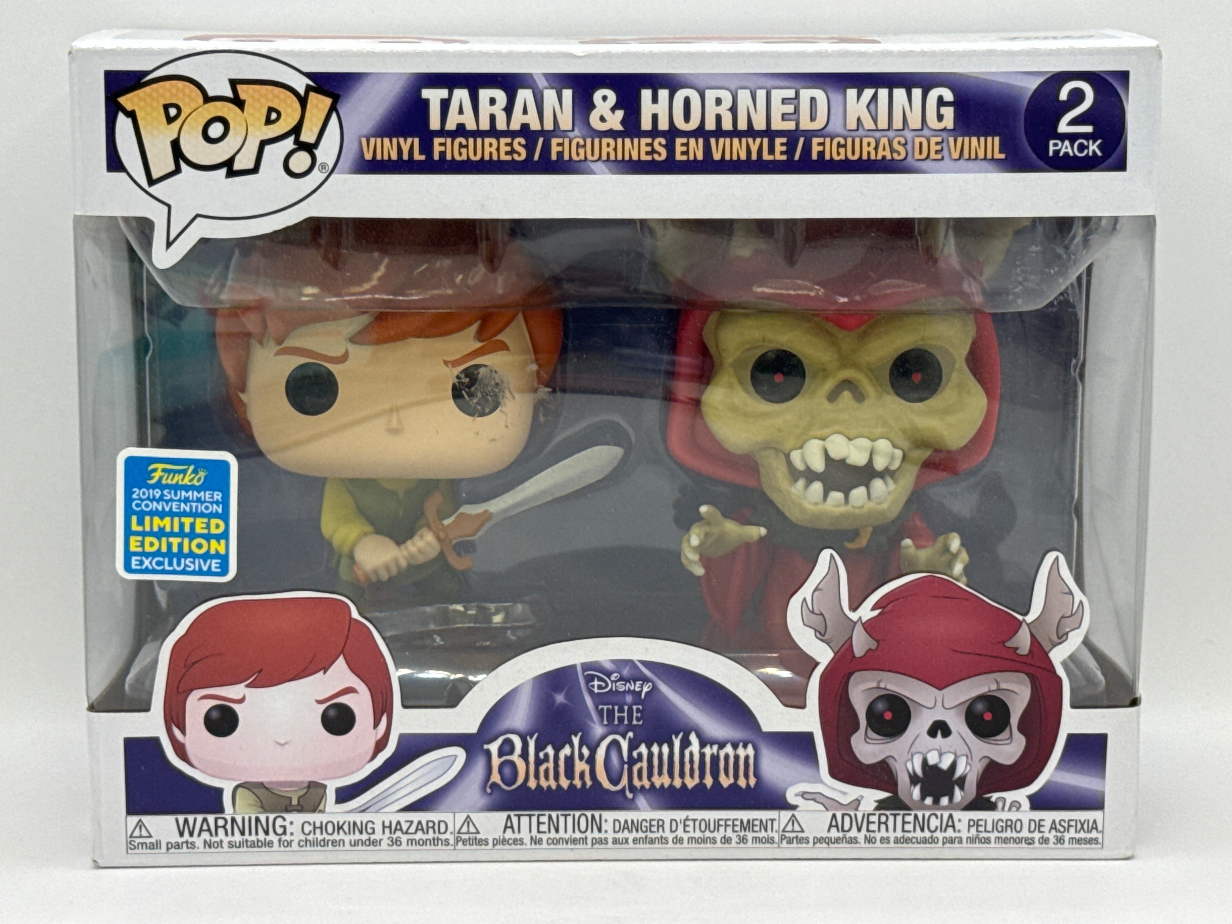 Black Cauldron: Taran And Horned King- 2019 Summer Convention Exclusive Funko Pop
