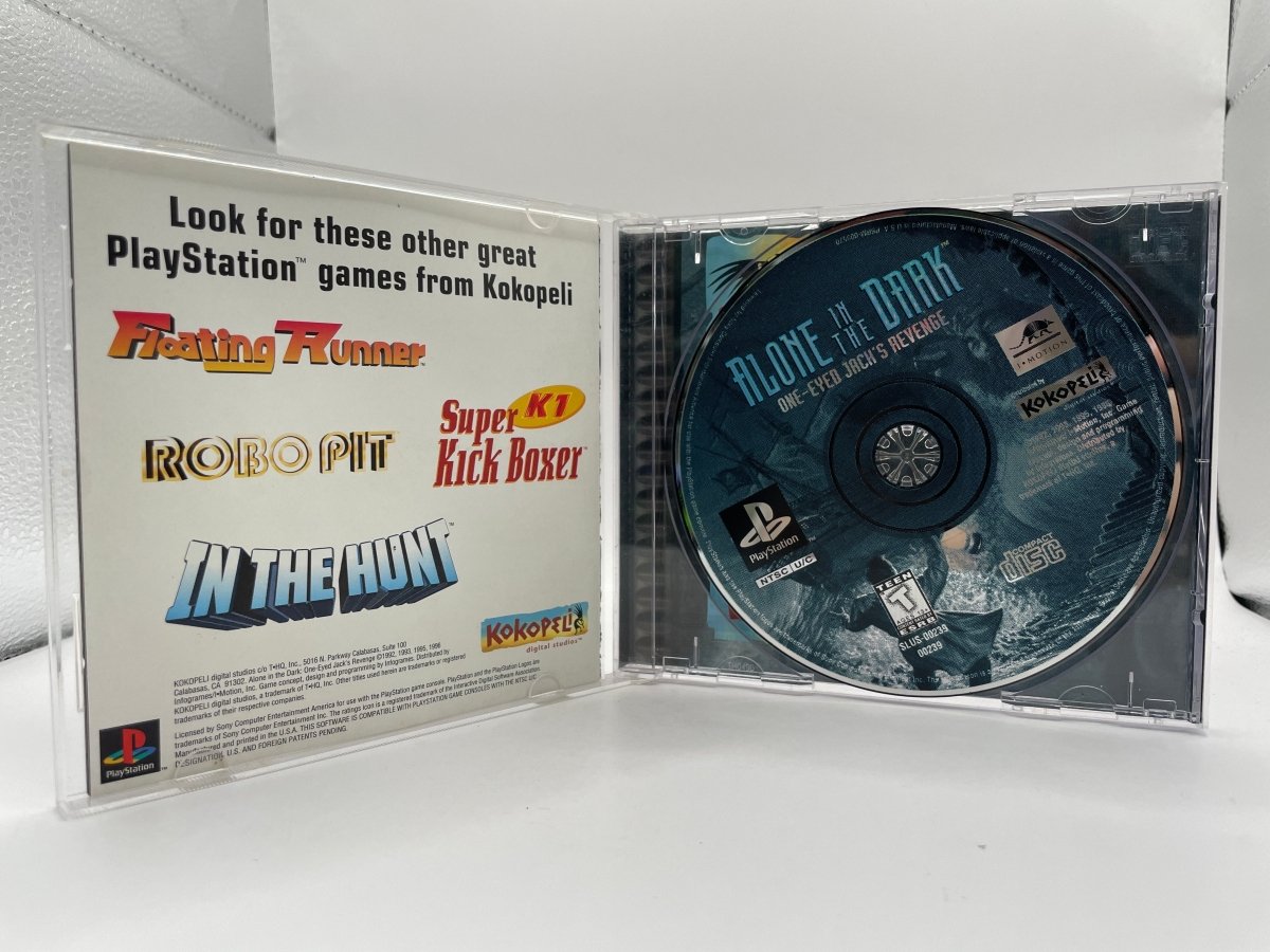 Alone In The Dark One Eyed Jack's Revenge CL01 (CIB) Playstation One