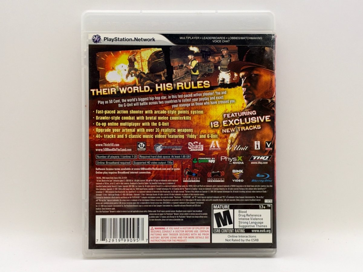 50 Cent: Blood on the Sand CL01 (CIB) Playstation 3