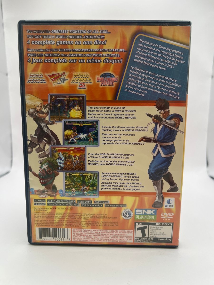 World Heroes Anthology CL01 (CIB) PlayStation 2
