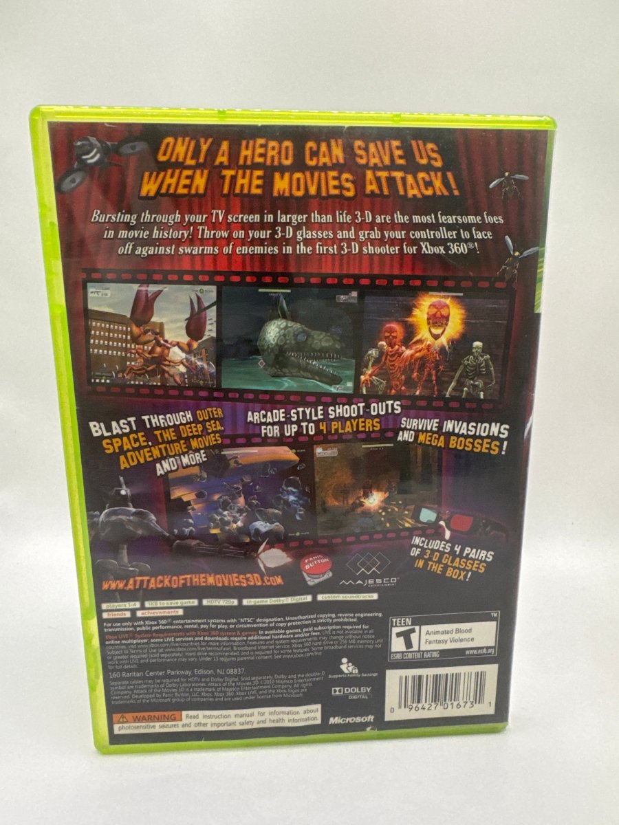 Attack of the Movies 3D CL01 (CIB) Xbox 360
