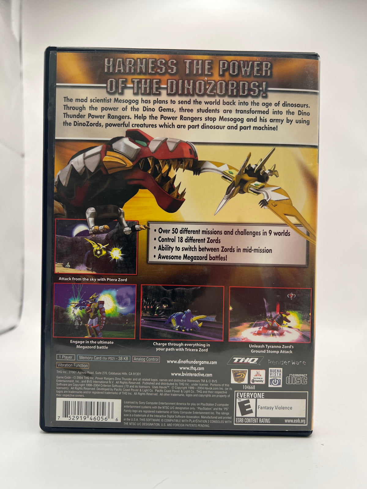 Power Rangers Dino Thunder CL01 (CIB) PlayStation 2