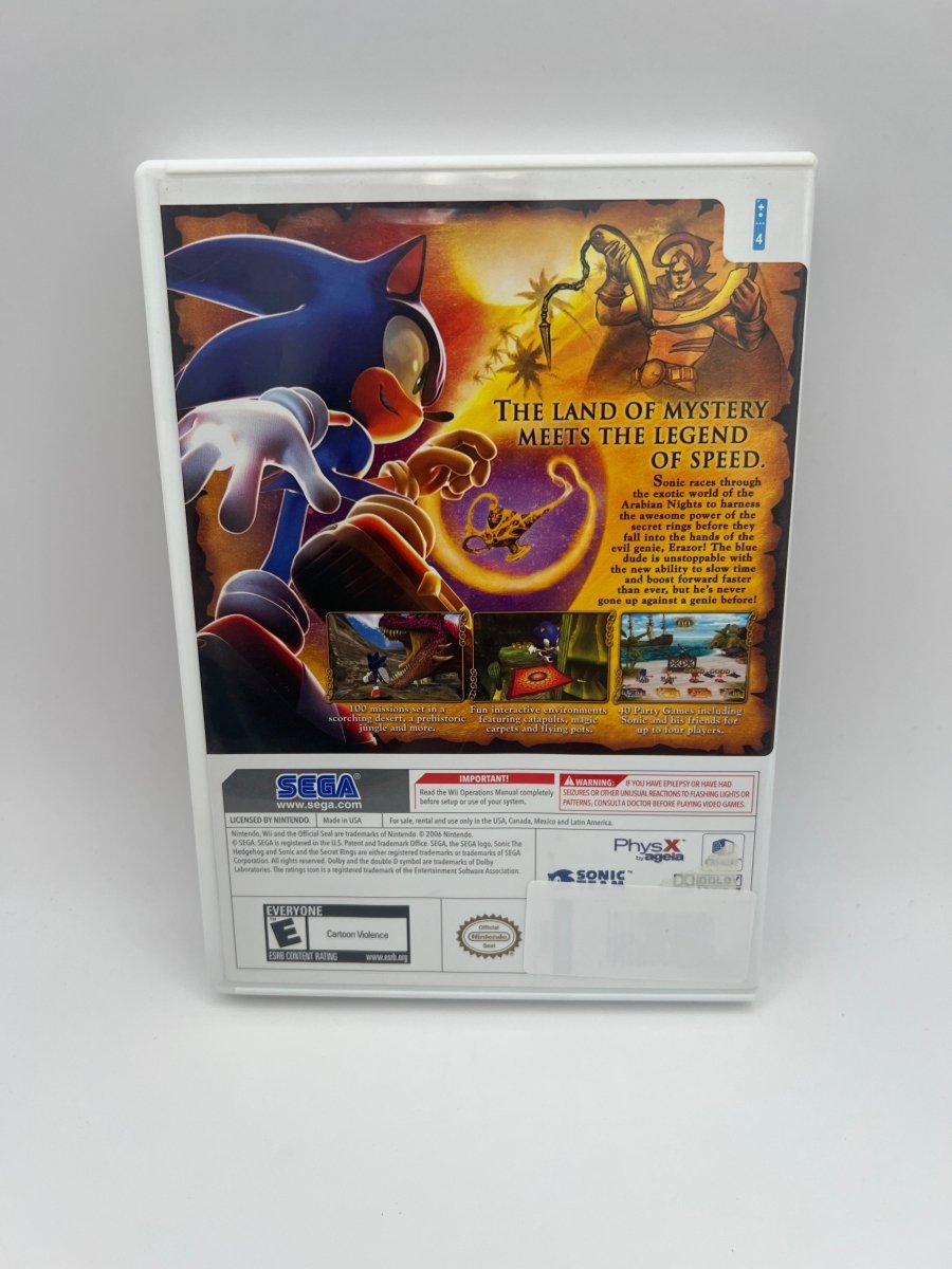 Sonic and The Secret Rings CL01 (CIB) Nintendo Wii