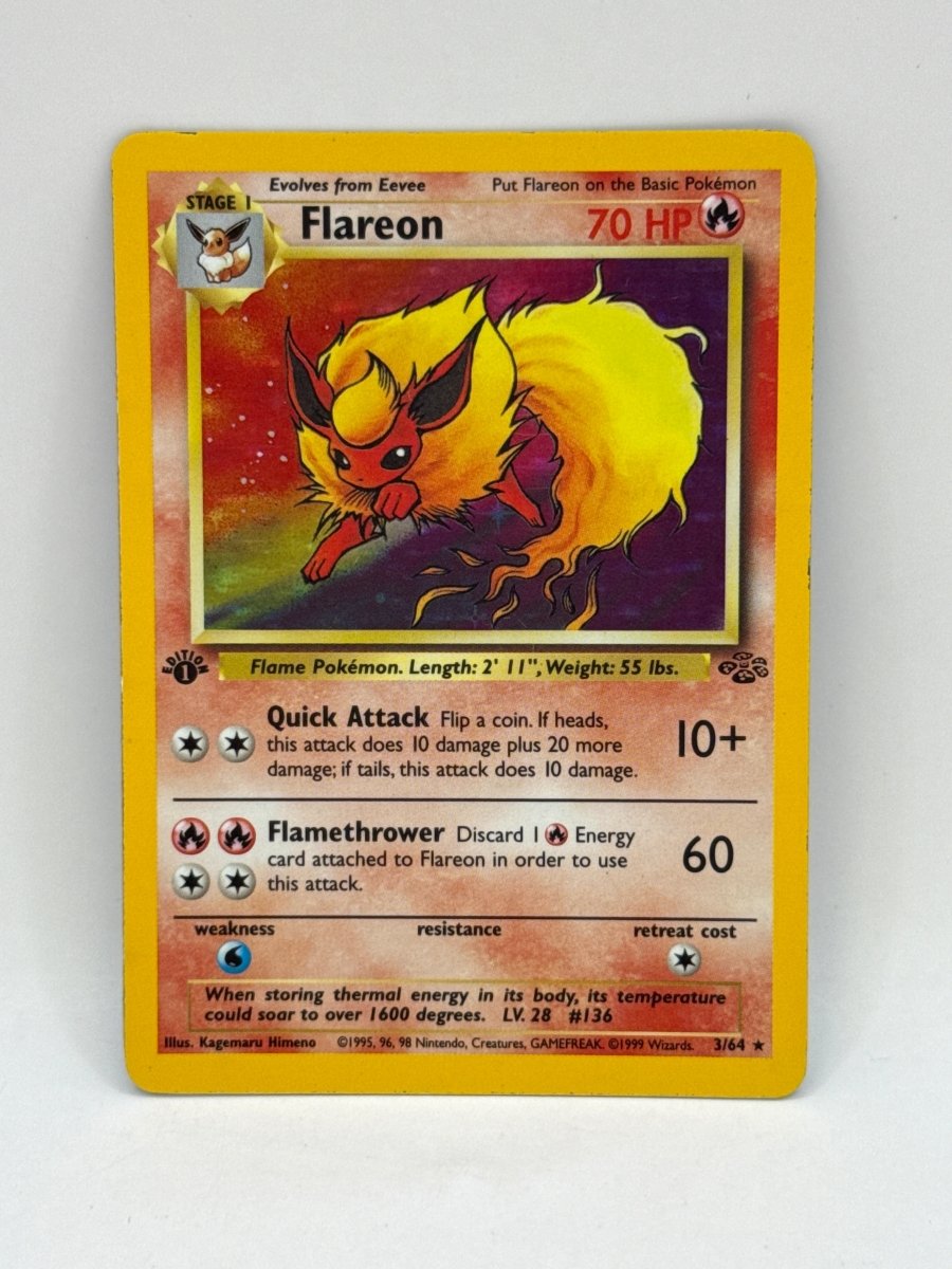 Flareon 1ST Edition 3/64 (HP) CL01 Pokemon