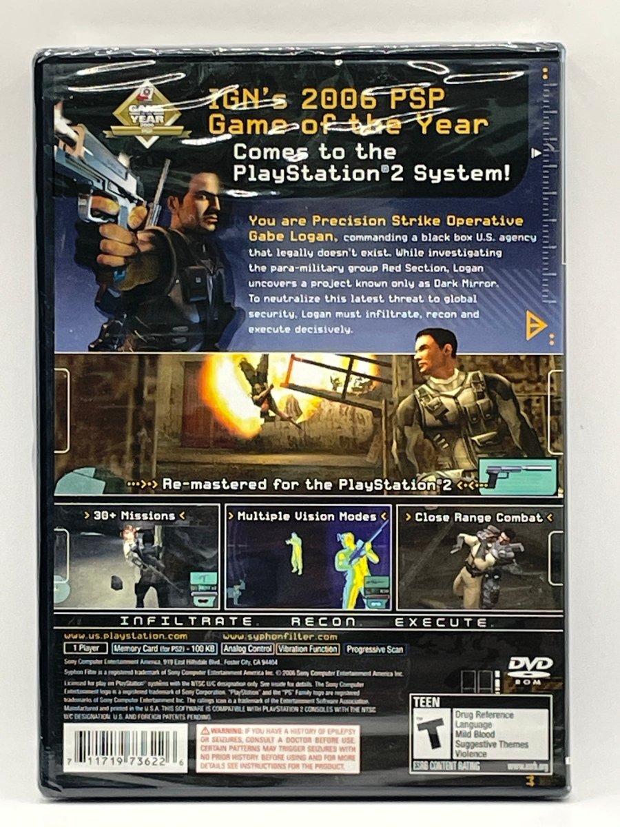 Syphon Filter Dark Mirror CL26 (NEW) PlayStation 2