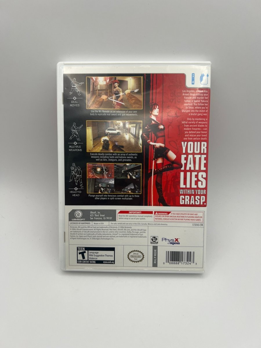 Red Steel CL02 (CIB) Nintendo Wii