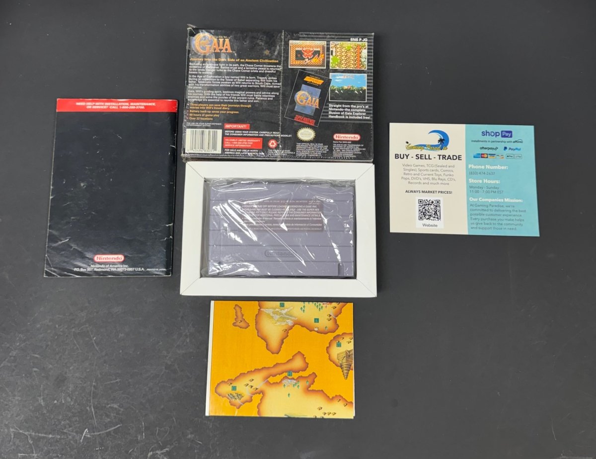 Illusion of Gaia Super Nintendo CL 01