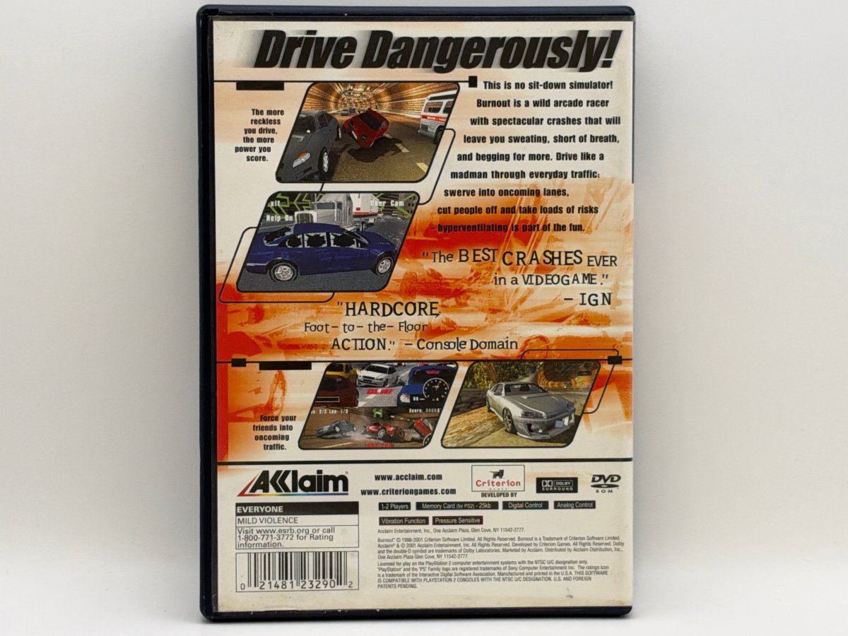 Burnout CL01 (Missing Manual) PlayStation 2
