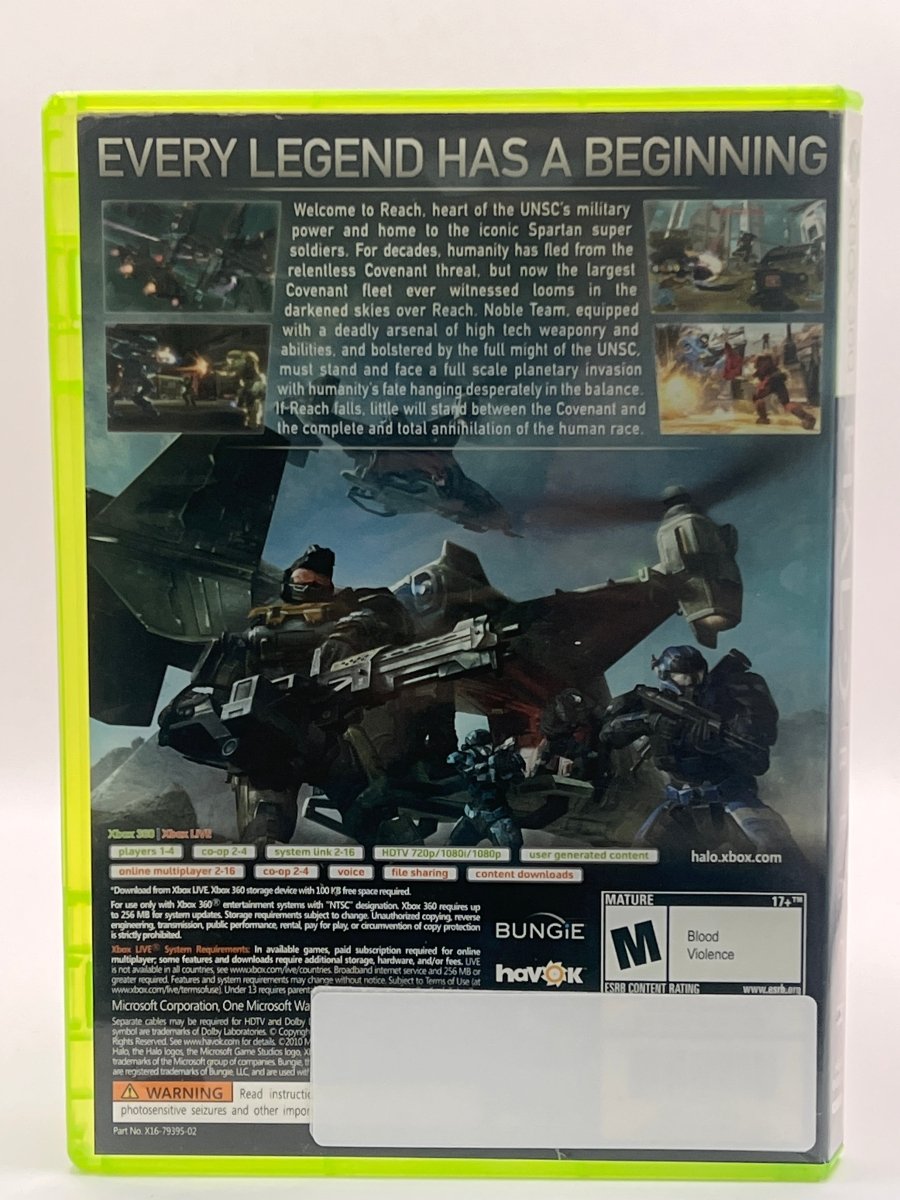 Halo: Reach CL02 (CIB) Xbox 360