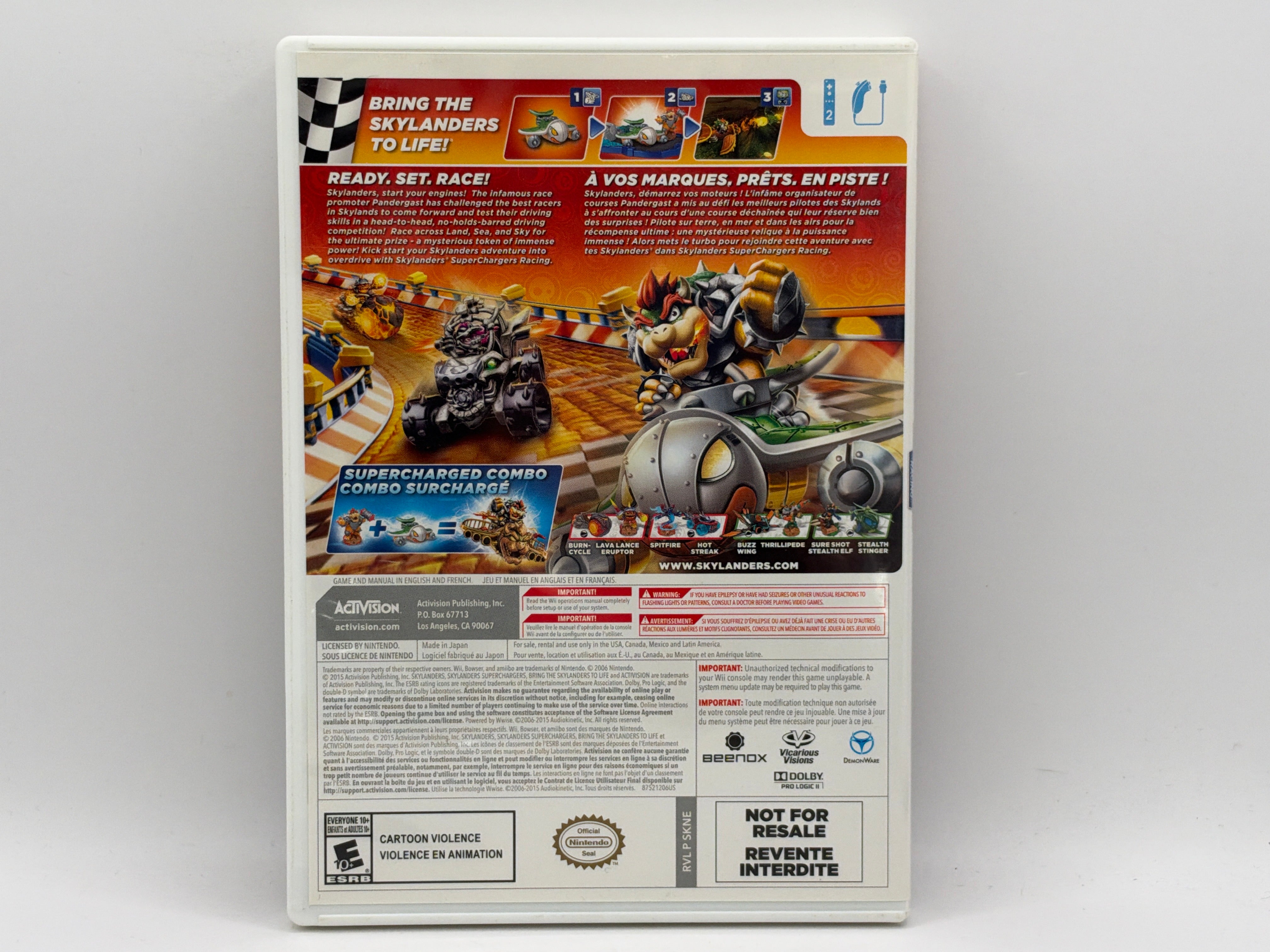 Skylanders SuperChargers Racing CL02 (CIB) Nintendo Wii