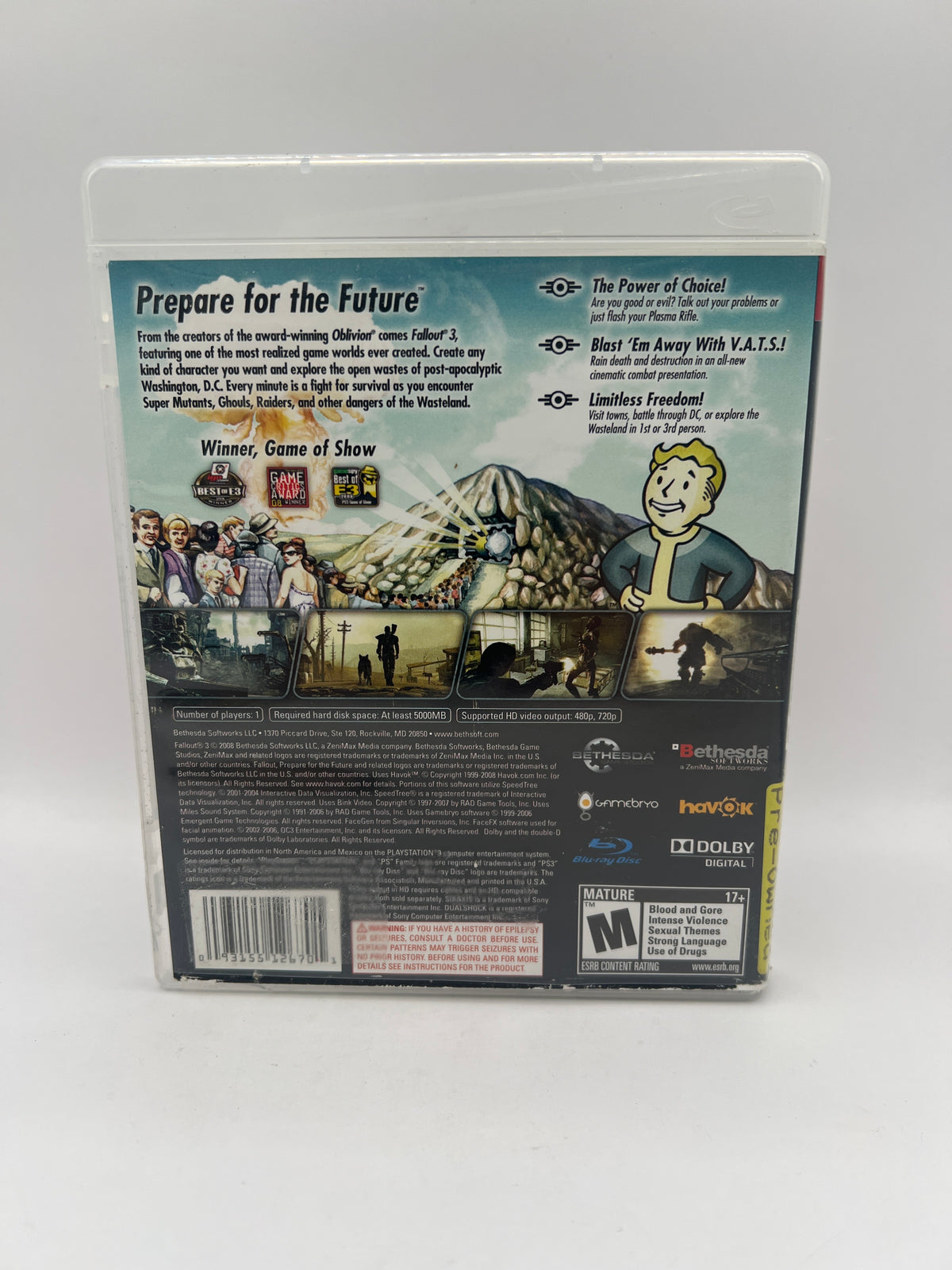 Fallout 3 CL01 (CIB) Playstation 3