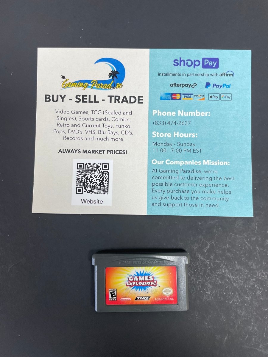 Games Explosion GameBoy Advance CL 01