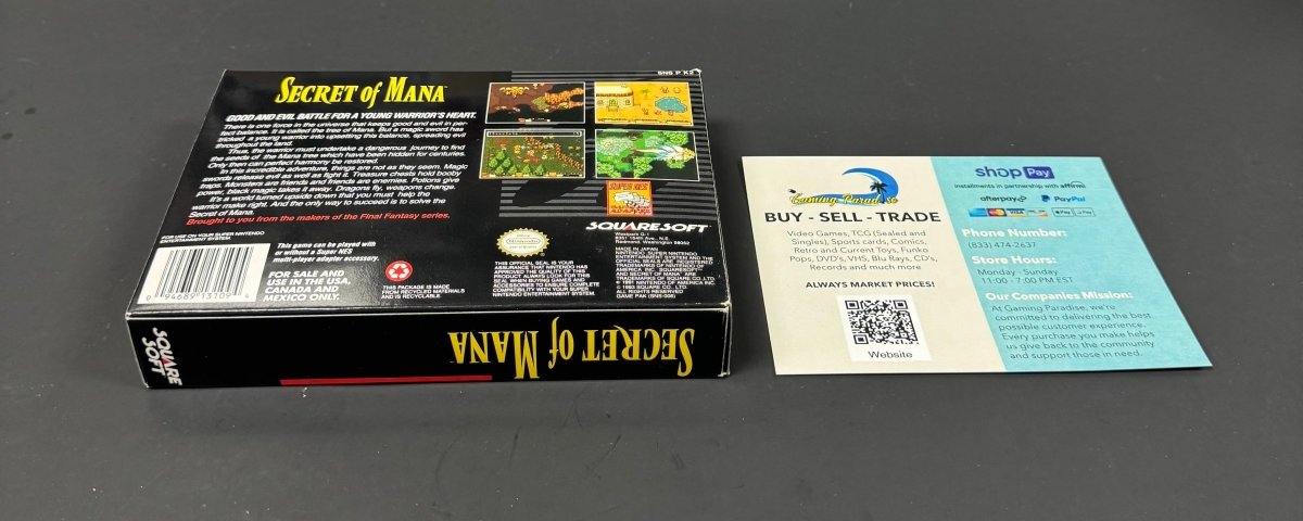 Secret Of Mana Super Nintendo CL 01