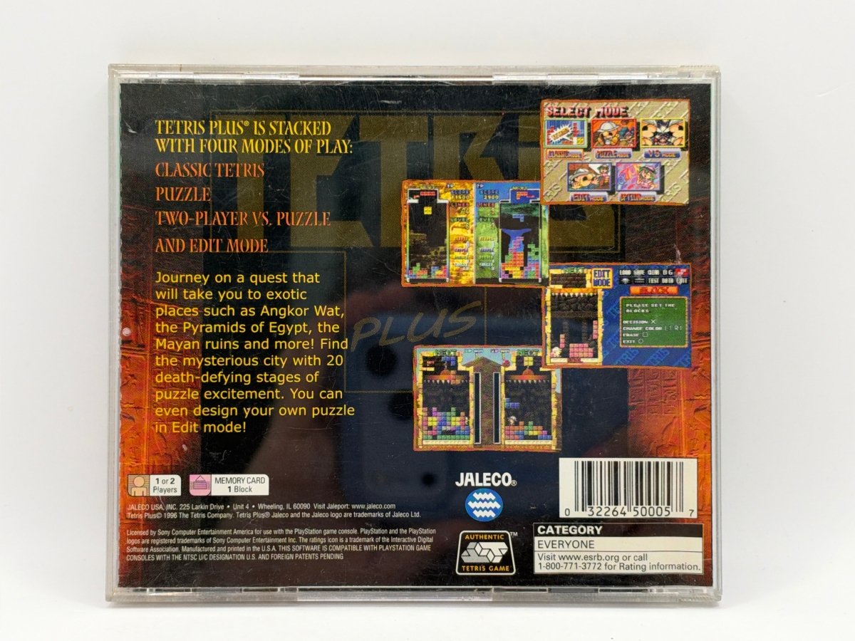 Tetris Plus (GOLD) [Greatest Hits] CL01 (CIB) Playstation One