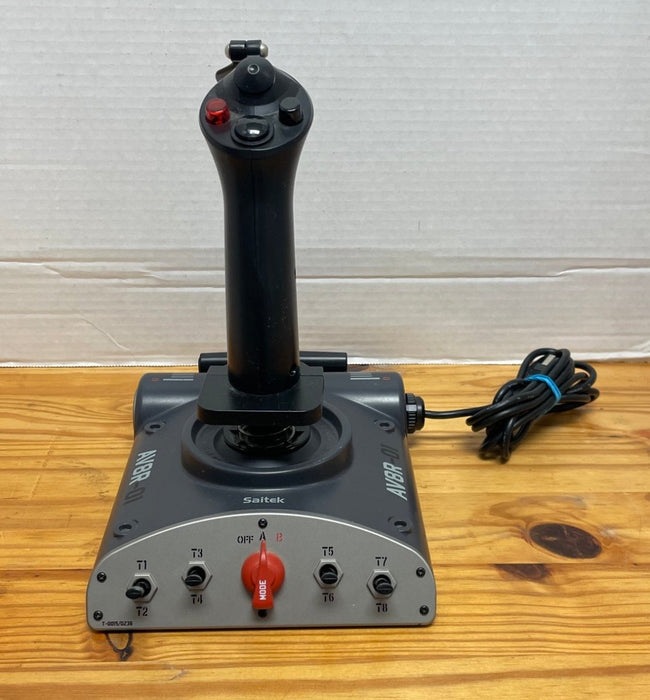 PC Saitek AV8R-01 Joystick Dual Throttle Flight Sim Stick Aviator (Pre-Owned) - Controller