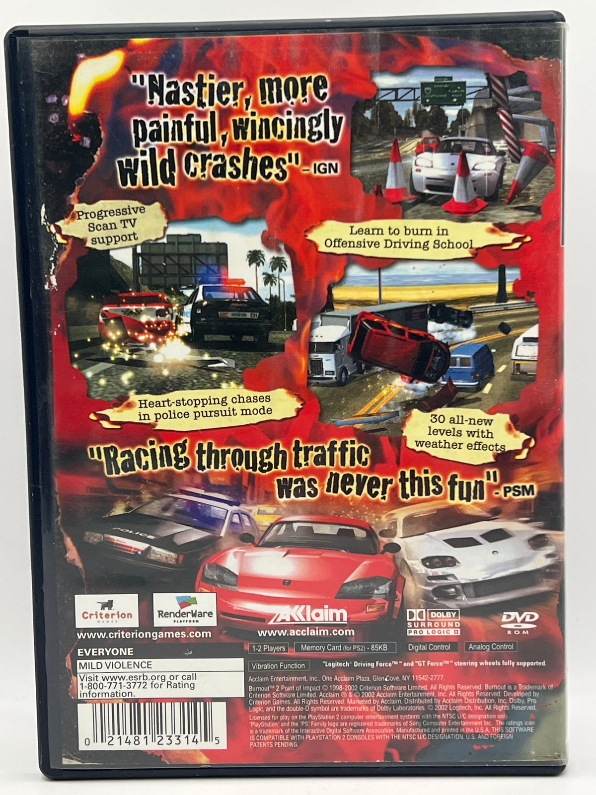 Burnout 2 Point of Impact CL01 (CIB) PlayStation 2