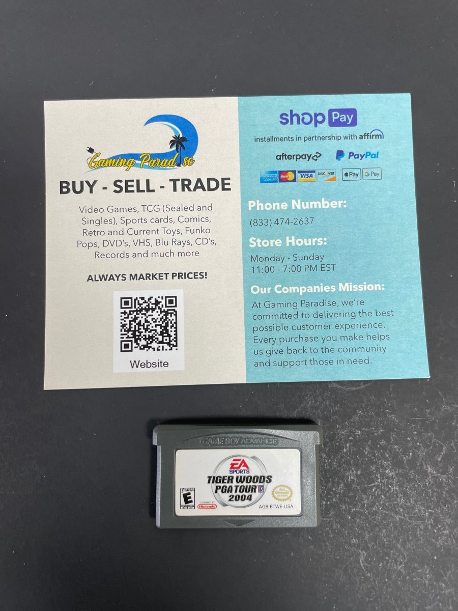 Tiger Woods 2004 Gameboy Advance CL 01