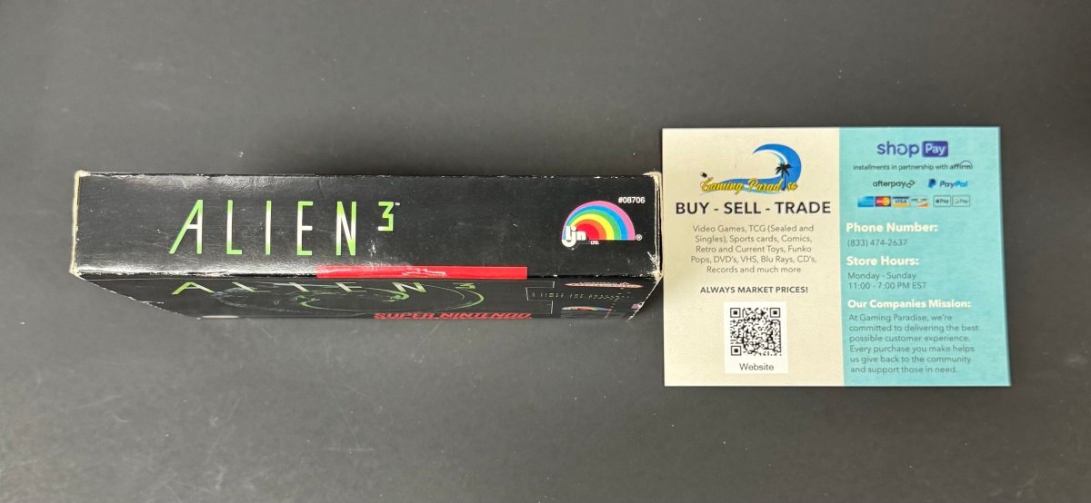 Alien 3 Super Nintendo CL 01